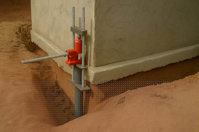 Sinking Foundation Lifting